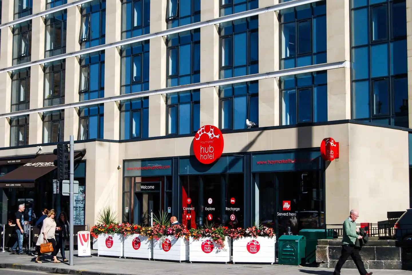 Haymarket Hub Hotel Terrasse