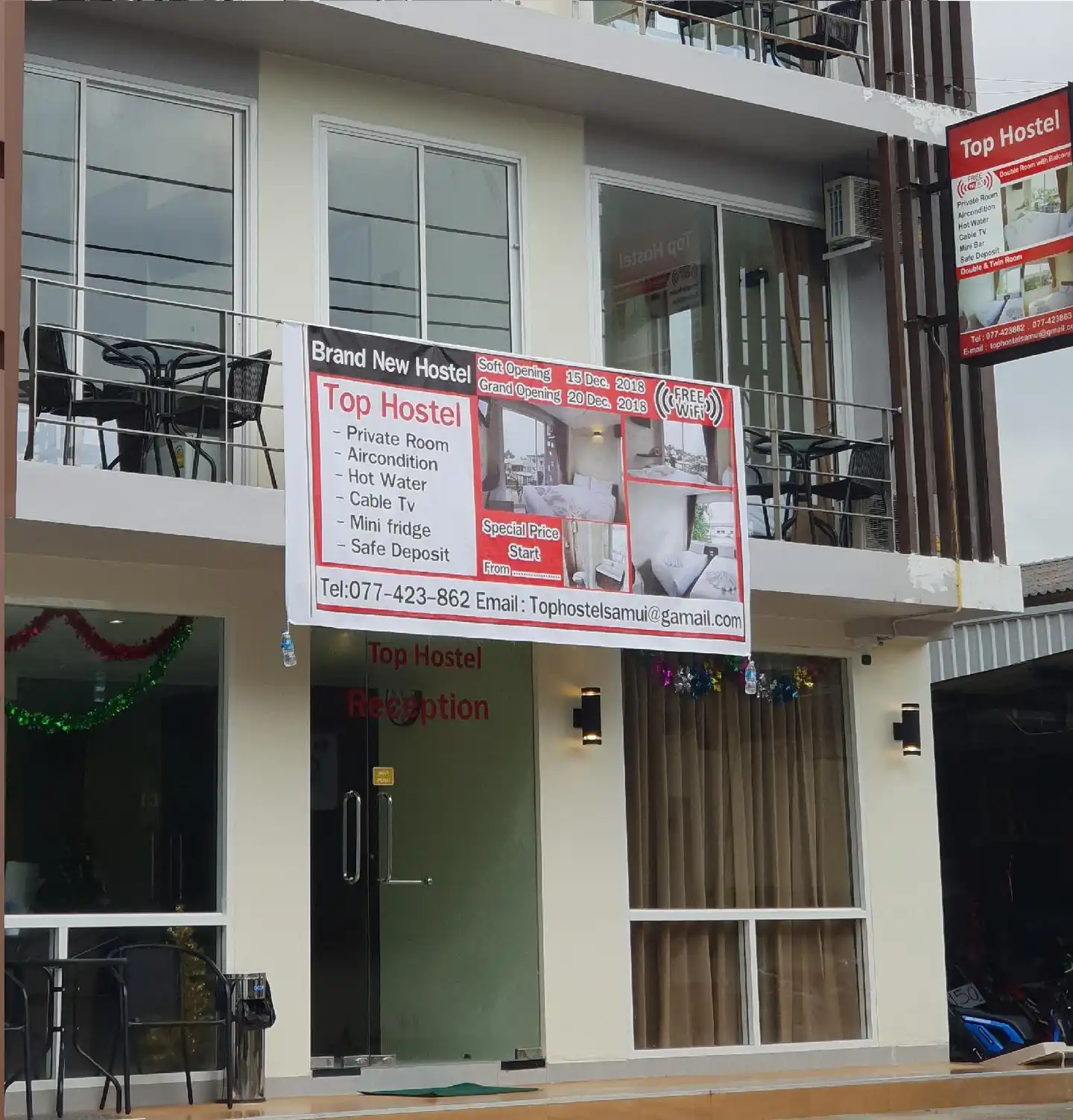 Top Hostel Samui. Aussenansicht