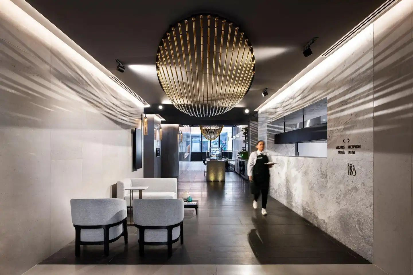 Melbourne Marriott Hotel Docklands Lobby