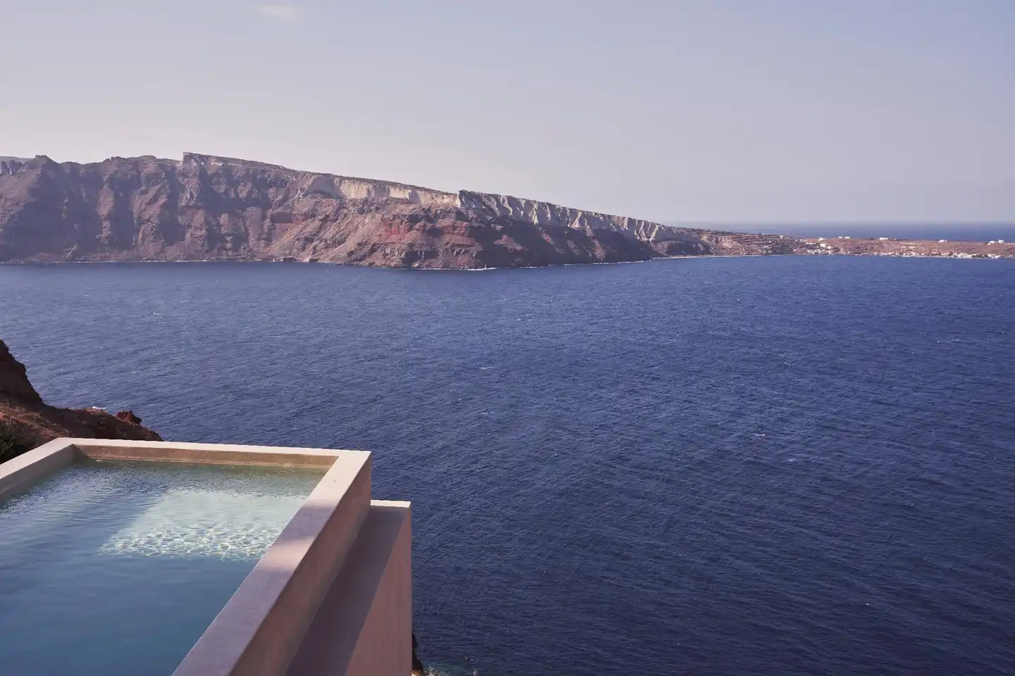 Old Castle Oia Landschaft