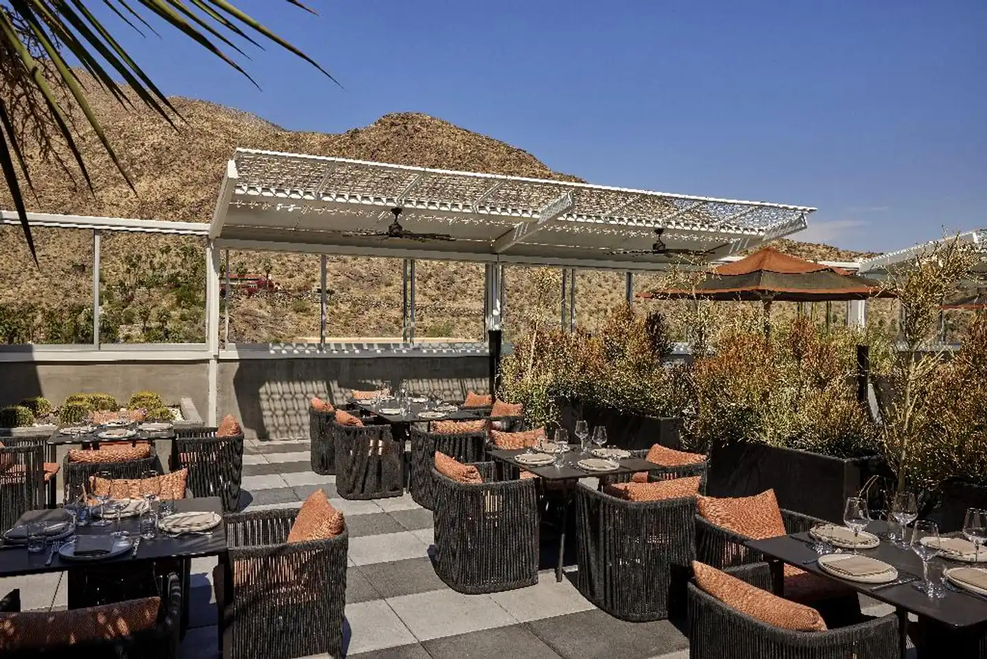 The Rowan Palm Springs Terrasse