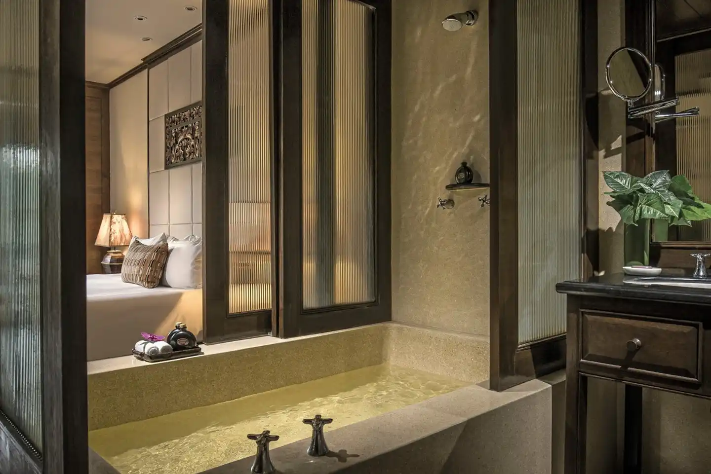 Anantara Golden Triangle Elephant Camp & Resort Badezimmer