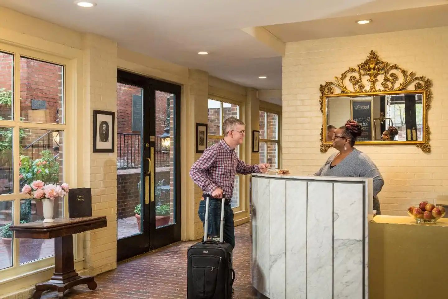 Linden Row Inn Lobby