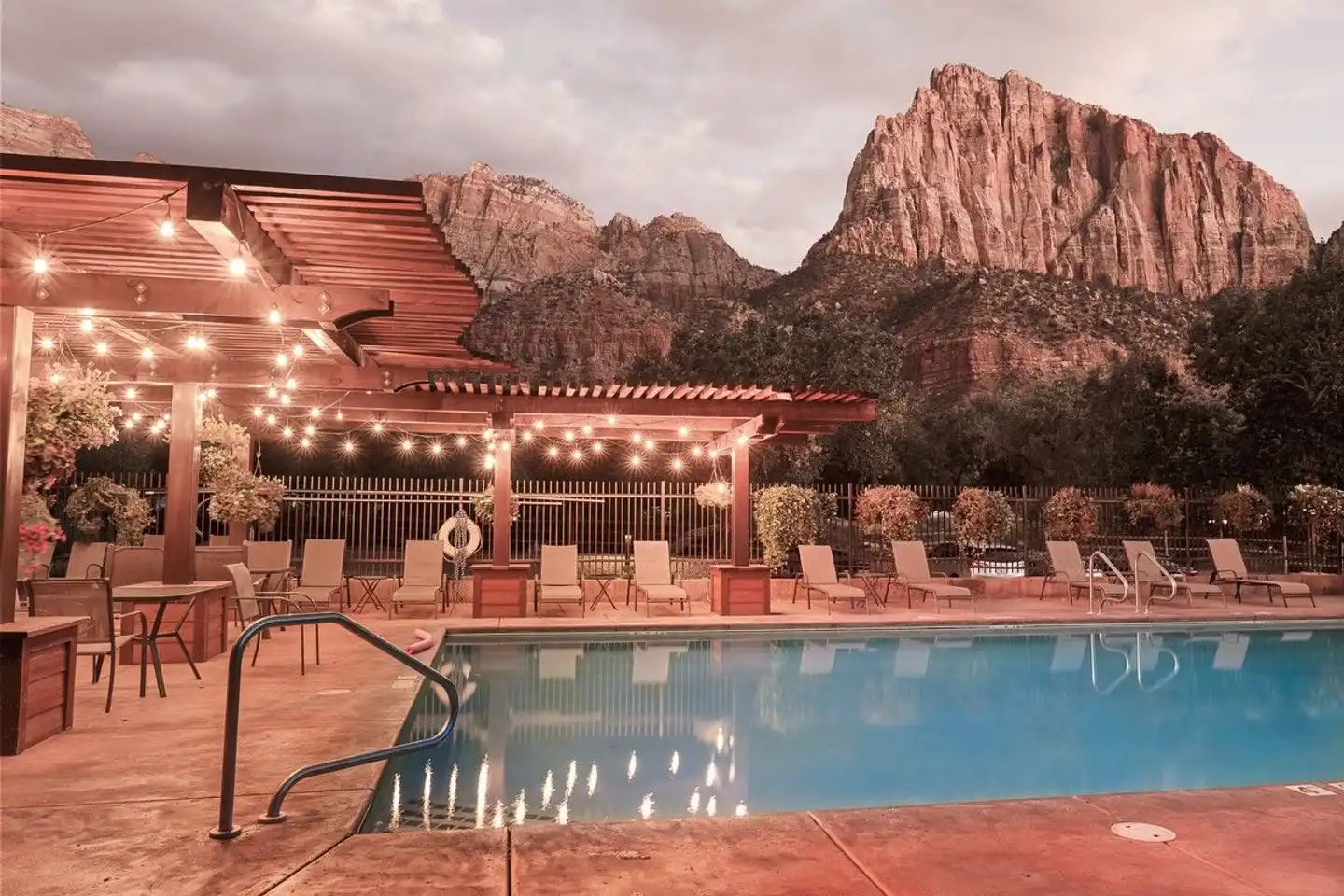Cable Mountain Lodge Terrasse