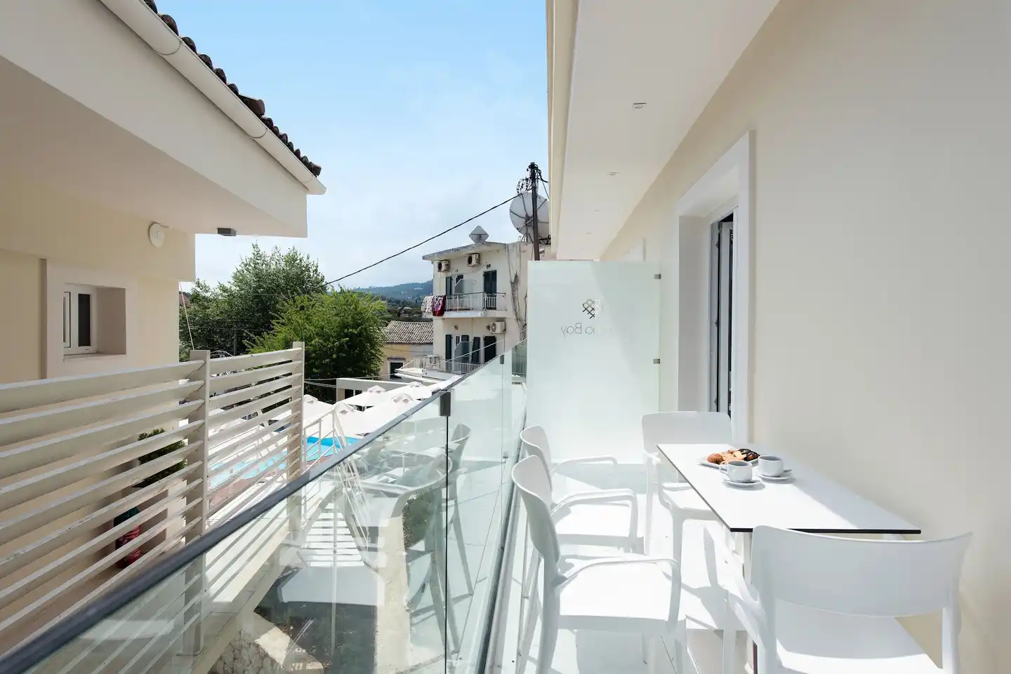 Melina Bay Hotel Terrasse