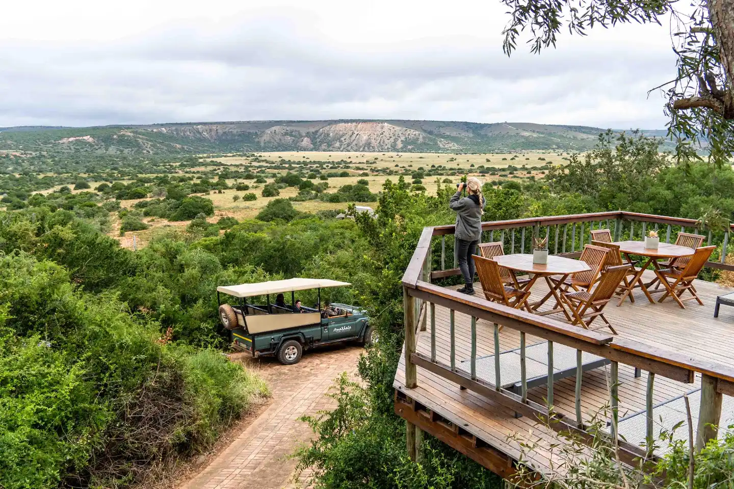 Amakhala Game Reserve - Woodbury Lodge Terrasse