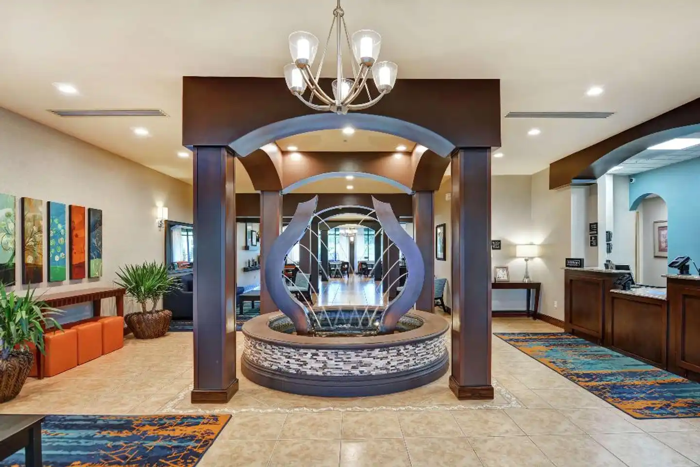 Hampton Inn West Palm Beach Florida Turnpike Lobby