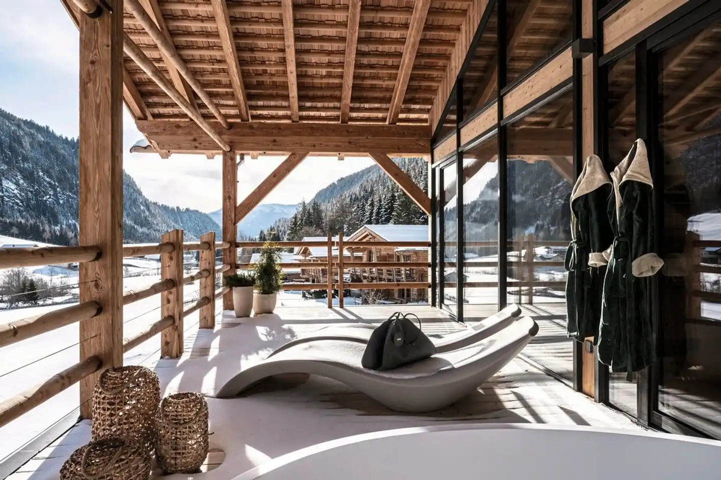 Chalets Valsegg Terrasse