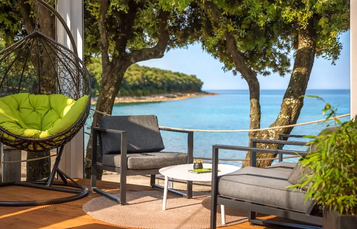 Maistra Camping Porto Sole Mobile Homes Terrasse