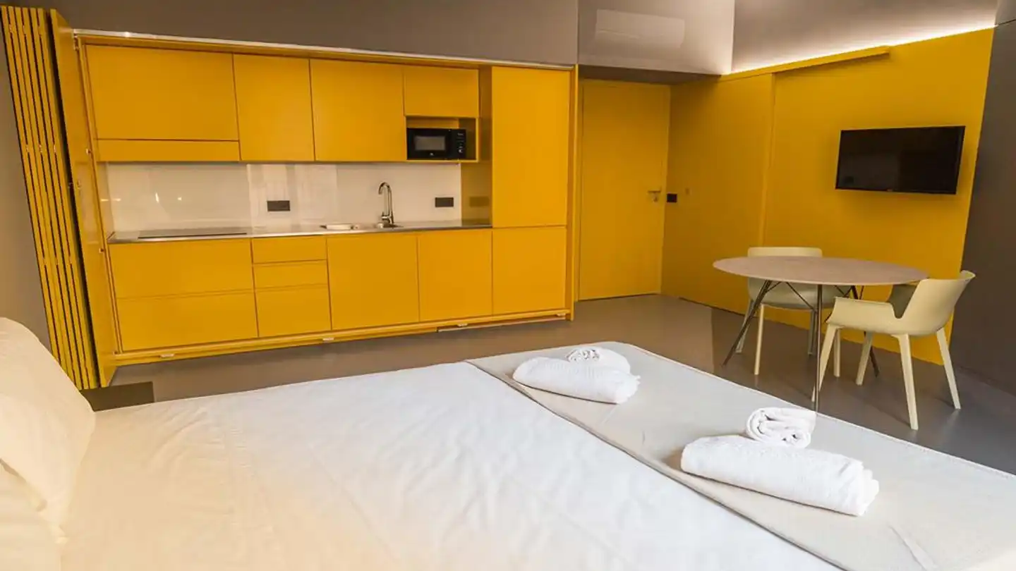 Five Place Design Suite & Apartments Badezimmer