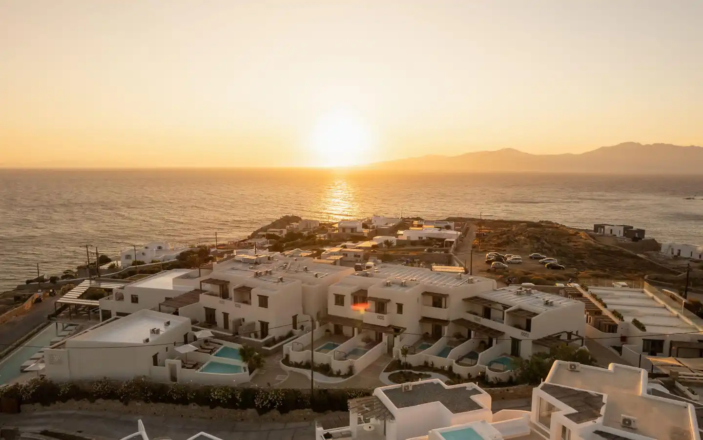 Domes Noruz Mykonos Luftaufnahme