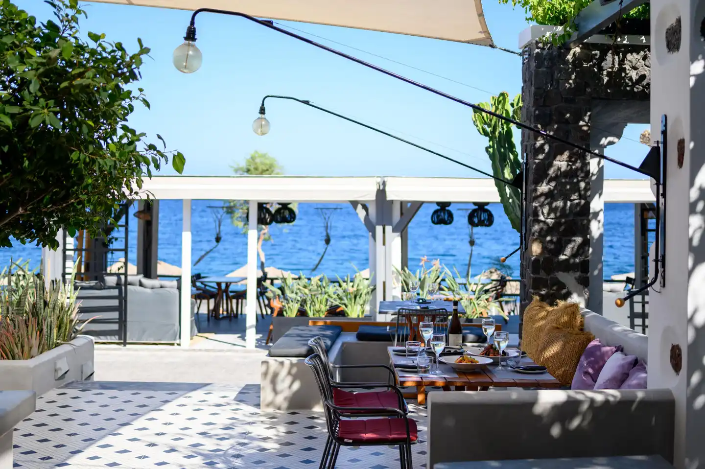 Afroditi Venus Beach Resort Terrasse