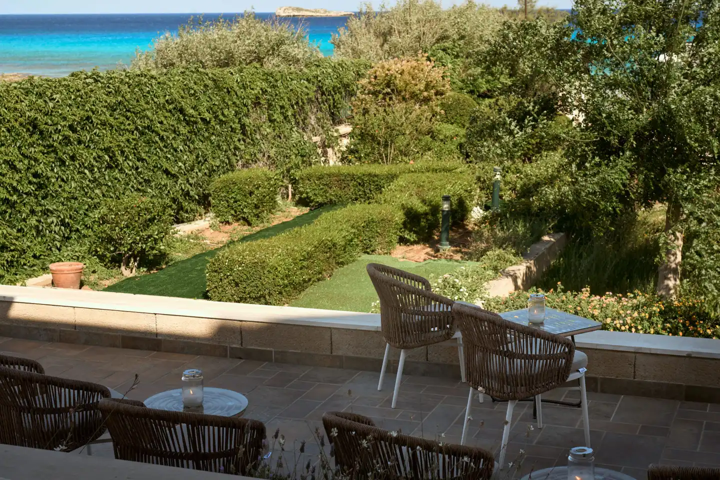 Lindian Dream SeaSide Resort Terrasse