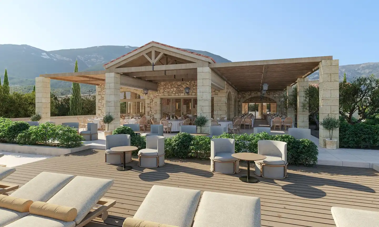 The Yard Corfu Terrasse