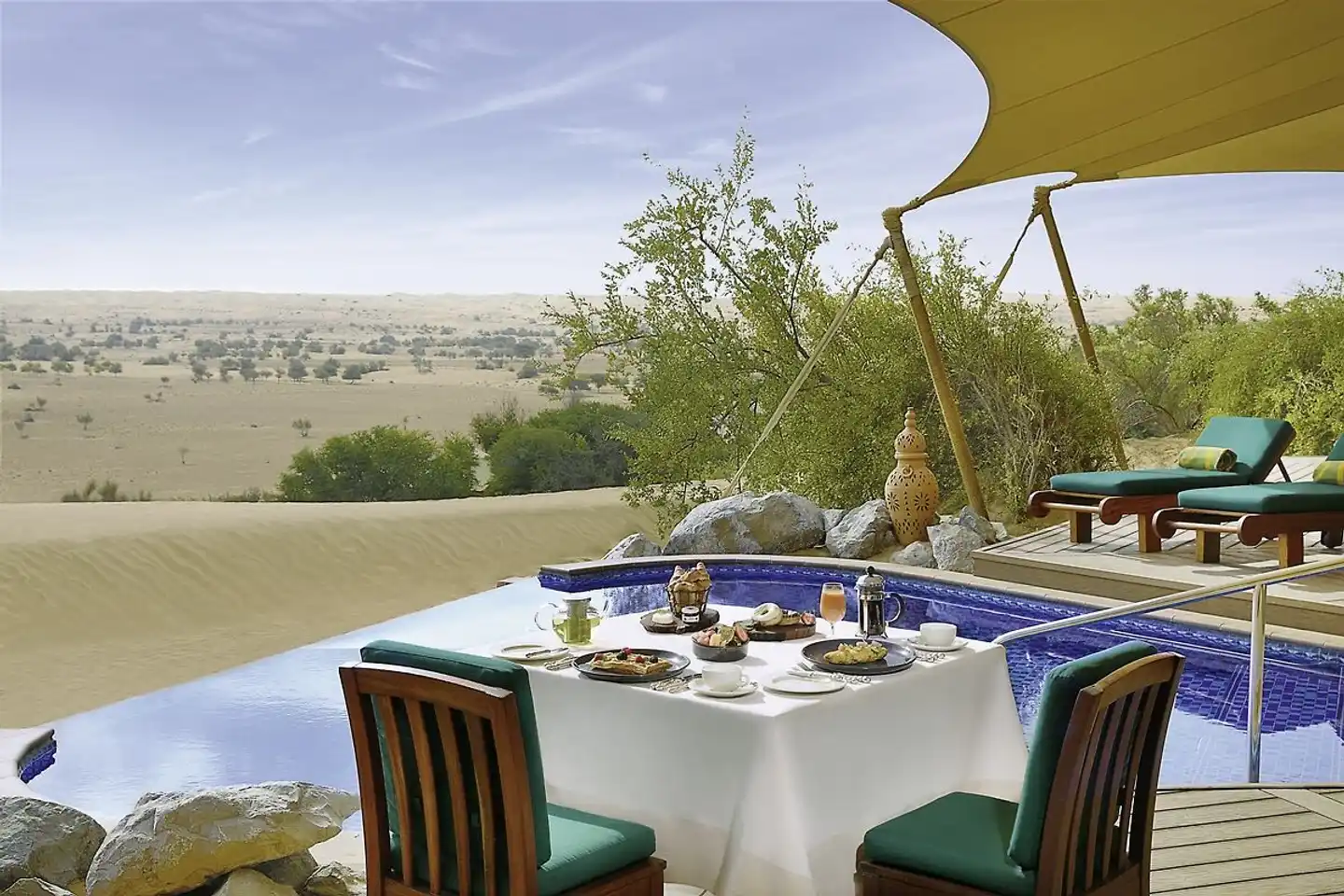 Al Maha, A Luxury Collection Desert Resort & Spa Terrasse