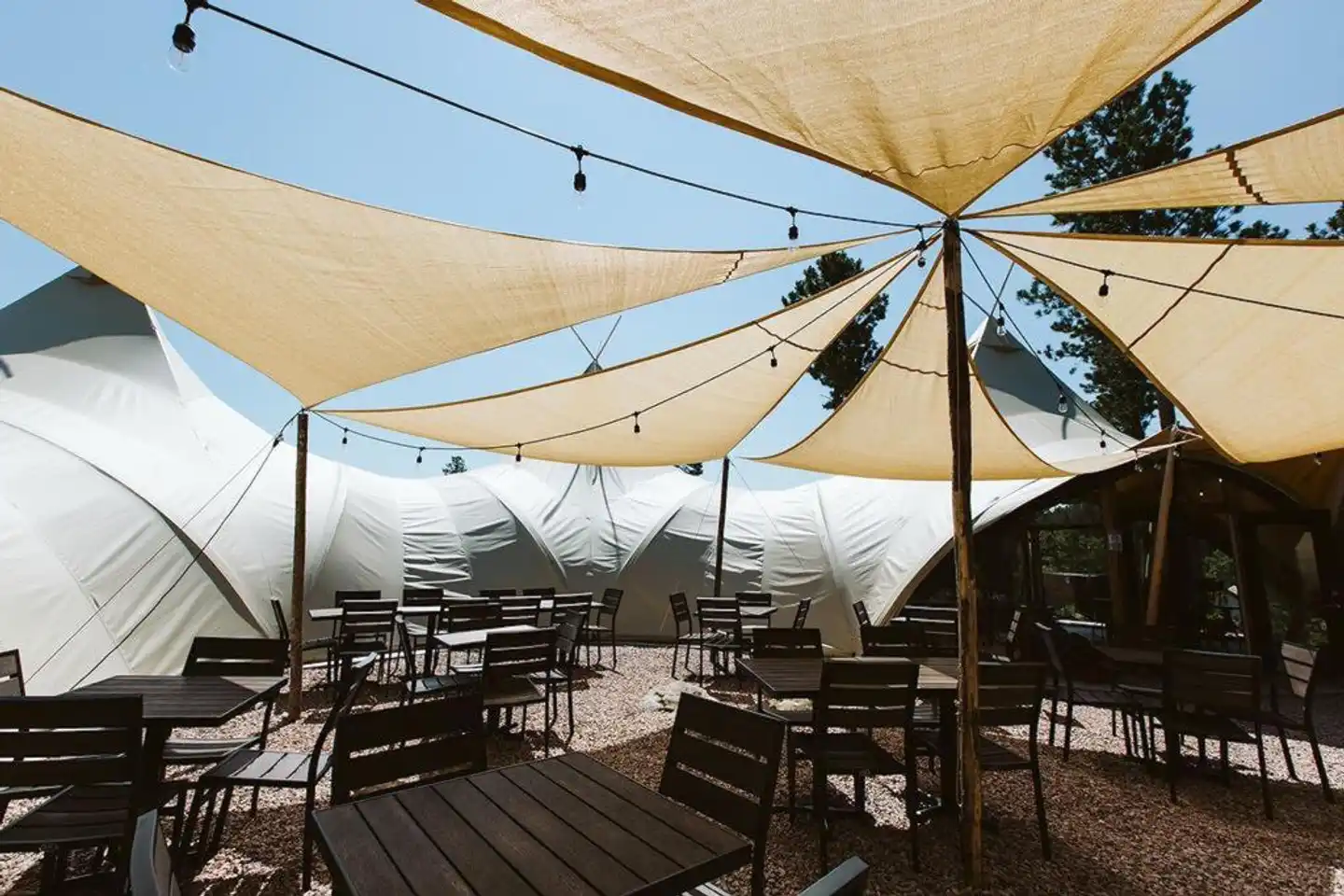 Under Canvas Mount Rushmore Terrasse