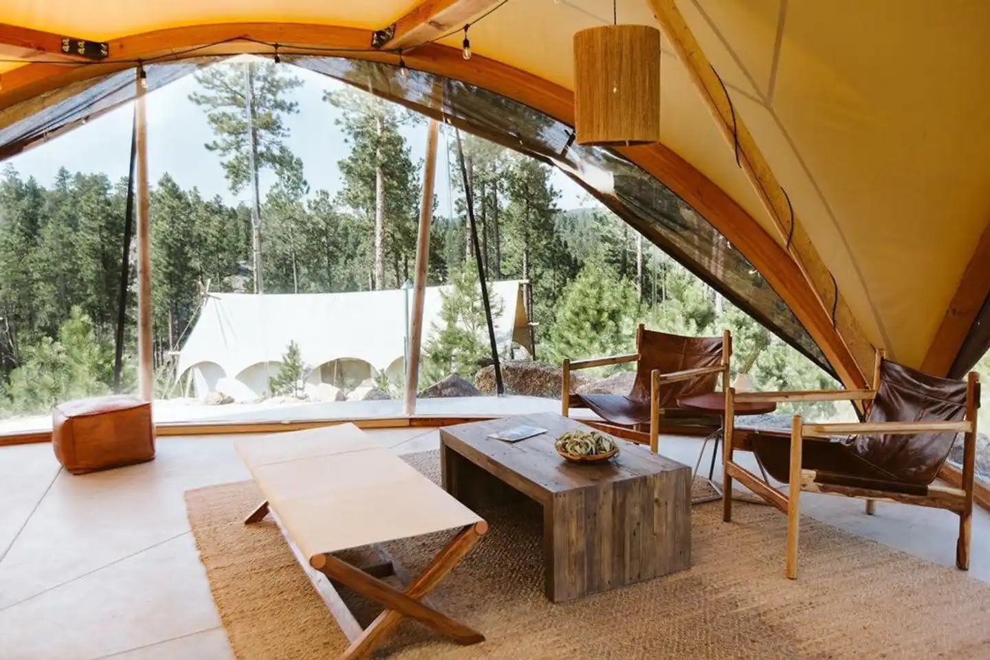 Under Canvas Mount Rushmore Terrasse