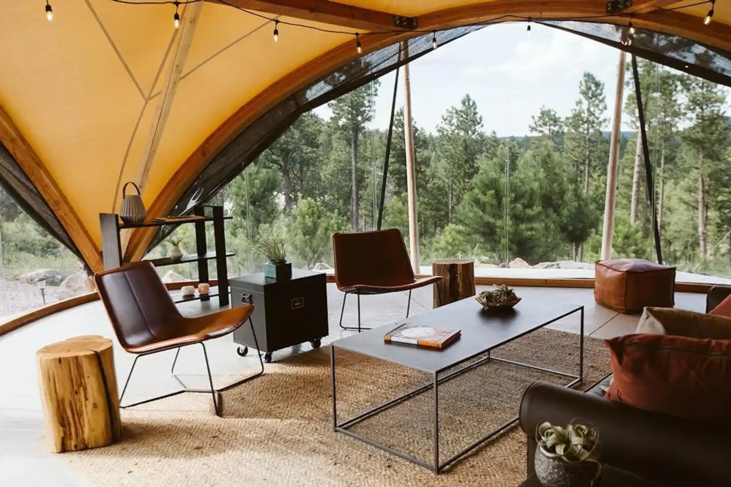 Under Canvas Mount Rushmore Terrasse