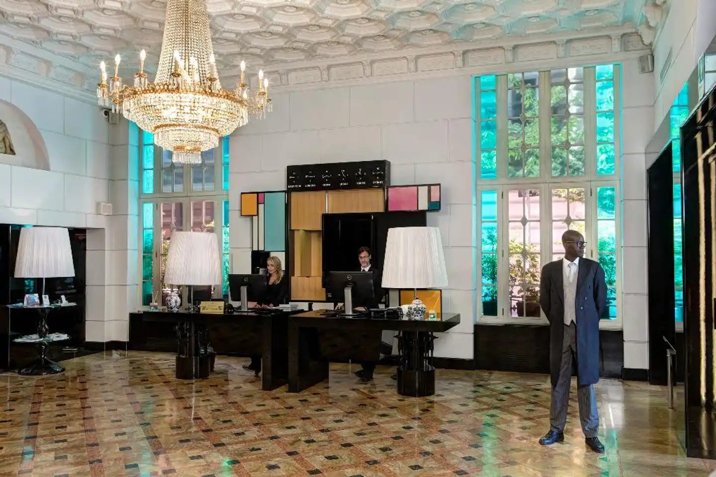 Grand Hotel Palace Rome Lobby