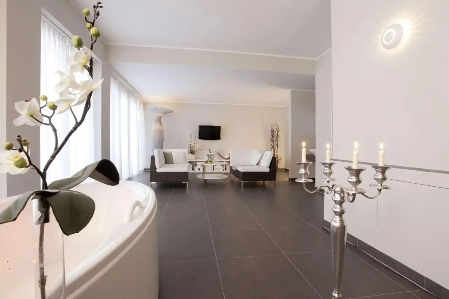 Precise Resort Hafendorf Rheinsberg Badezimmer