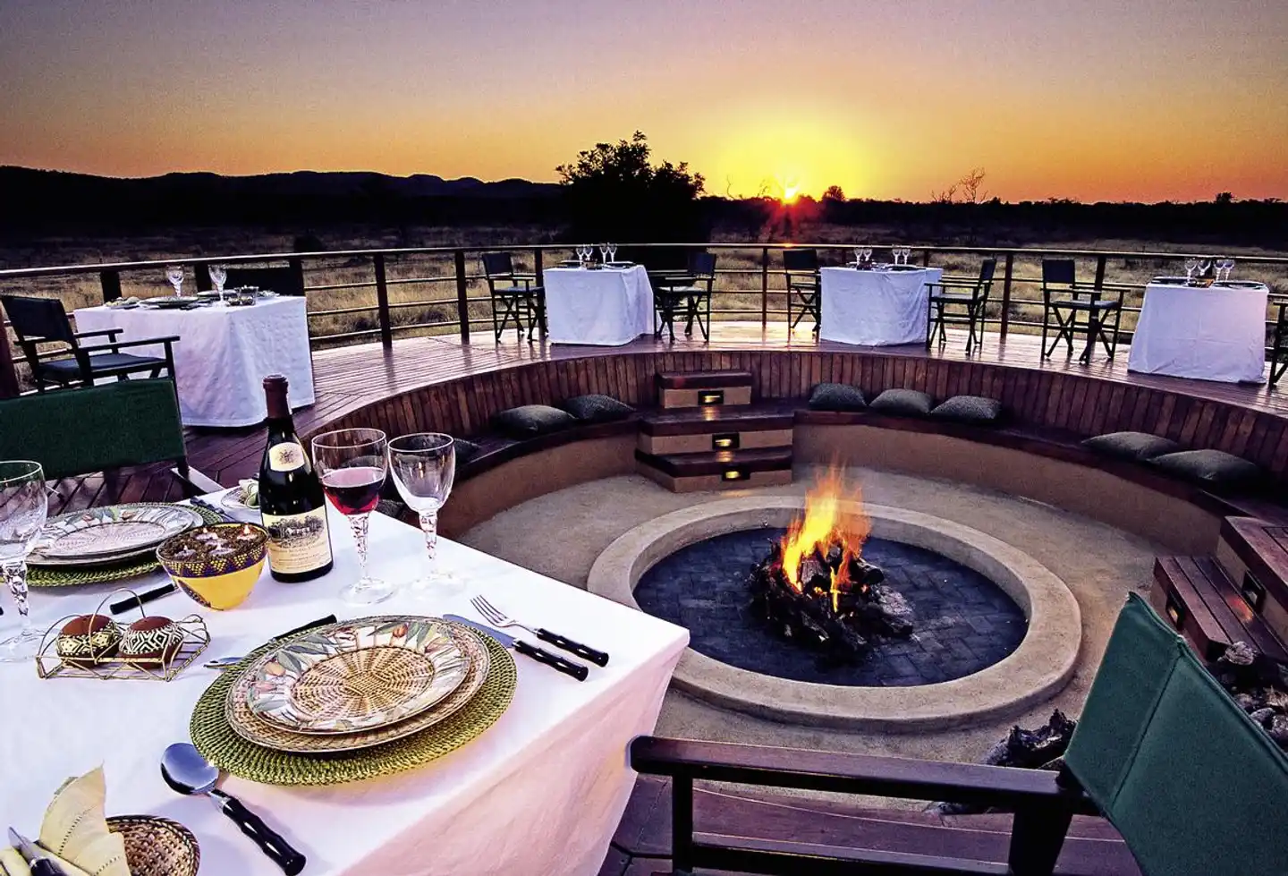 Mateya Safari Lodge Terrasse