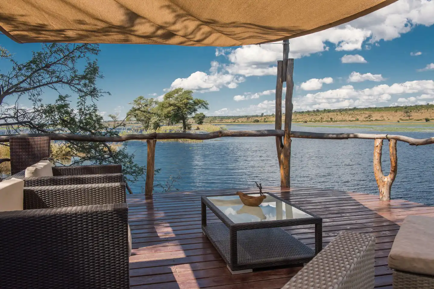 Chobe River Camp Terrasse