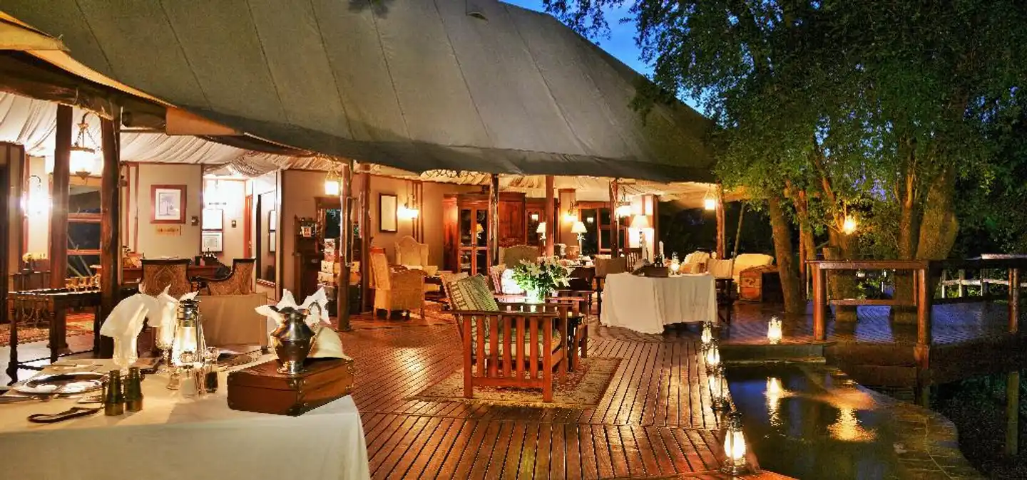 Hamiltons Tented Camp Terrasse