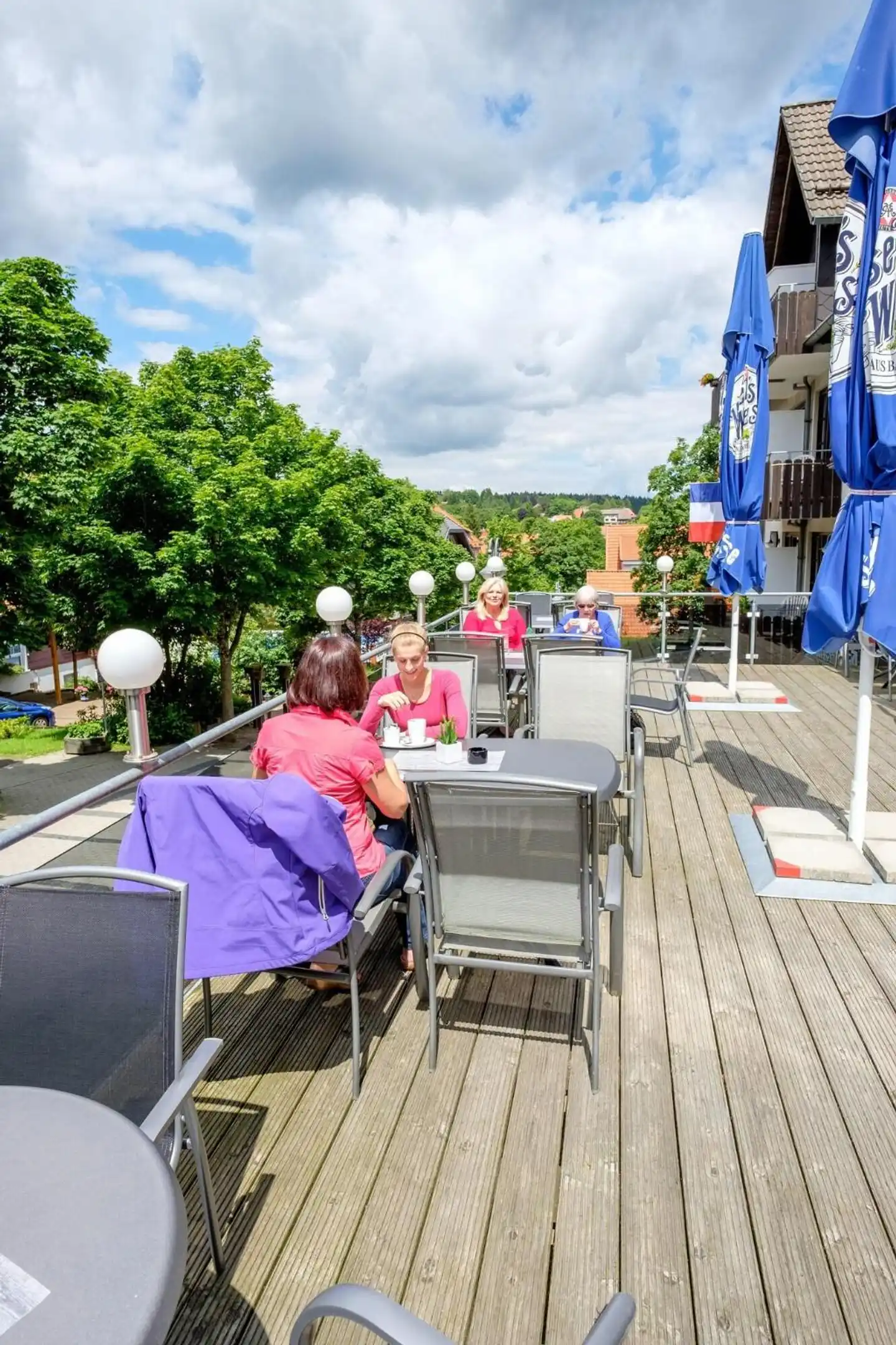 Hotel Walpurgishof Terrasse