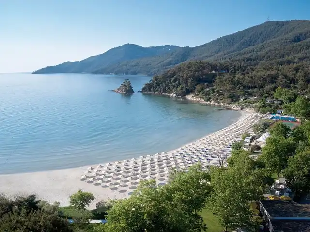 Makryammos Bungalows Strand