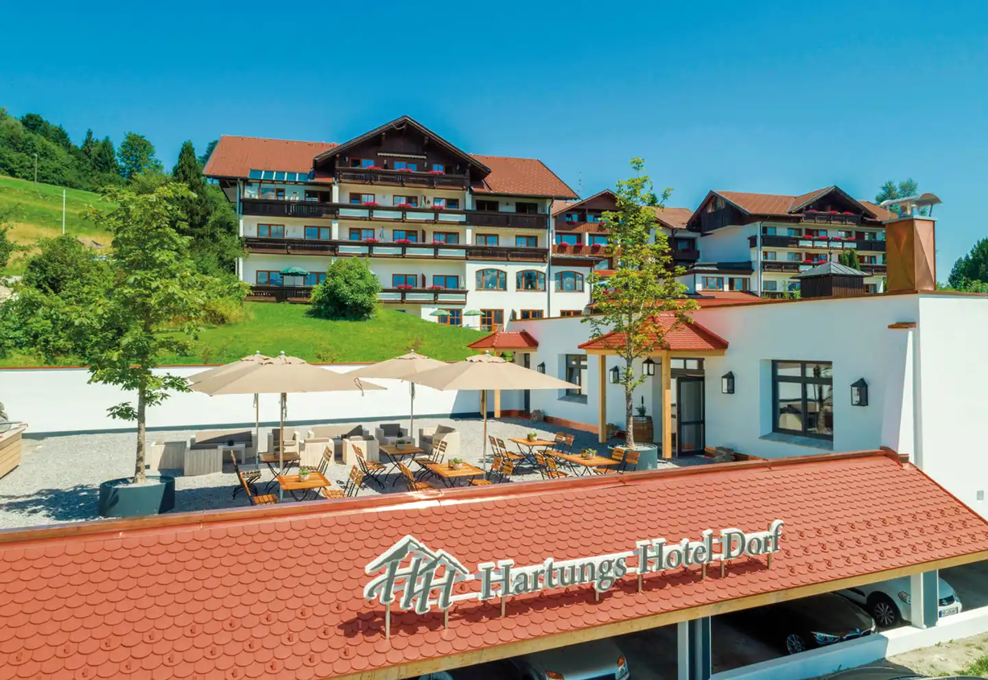 Hartungs Hoteldorf Aussenansicht