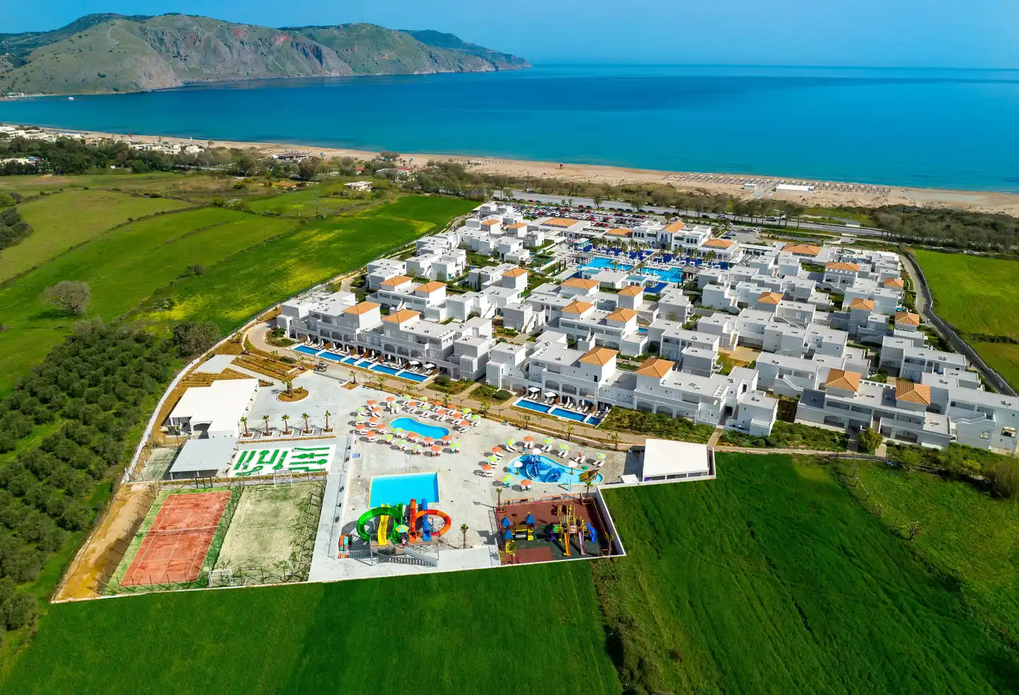 Anemos Luxury Grand Resort Luftaufnahme