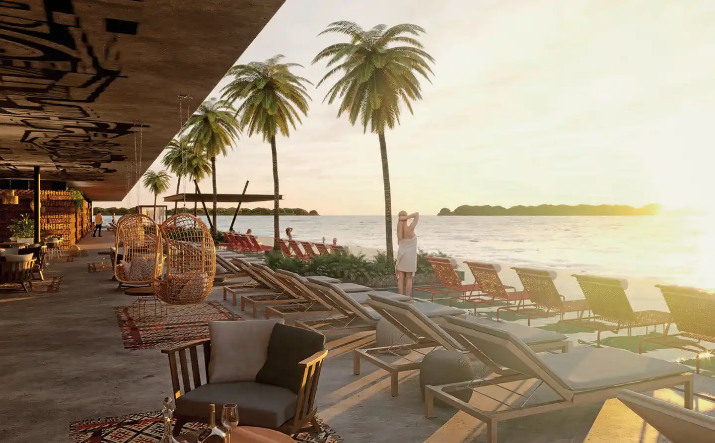 Hyatt Vivid Grand Island Terrasse