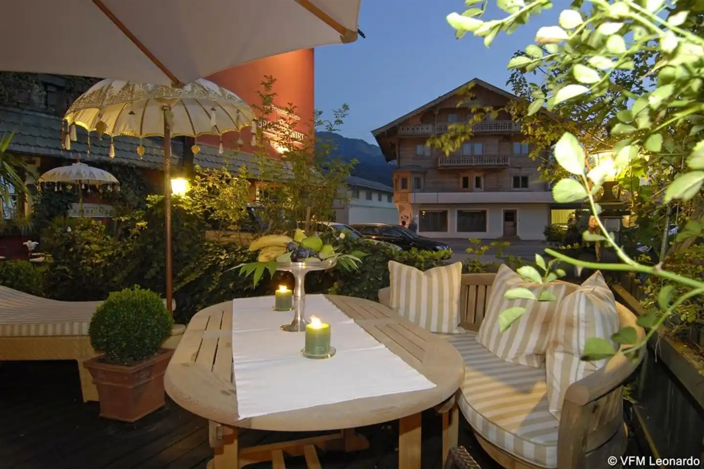 Boutique Hotel Bruggwirt Terrasse