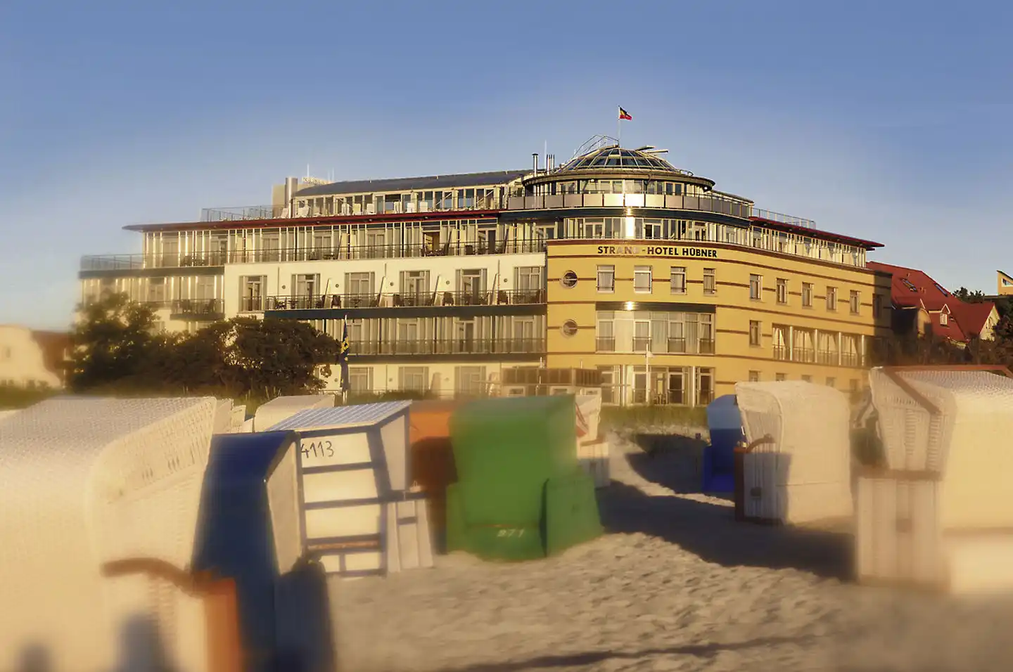 Strand-Hotel Hübner Aussenansicht