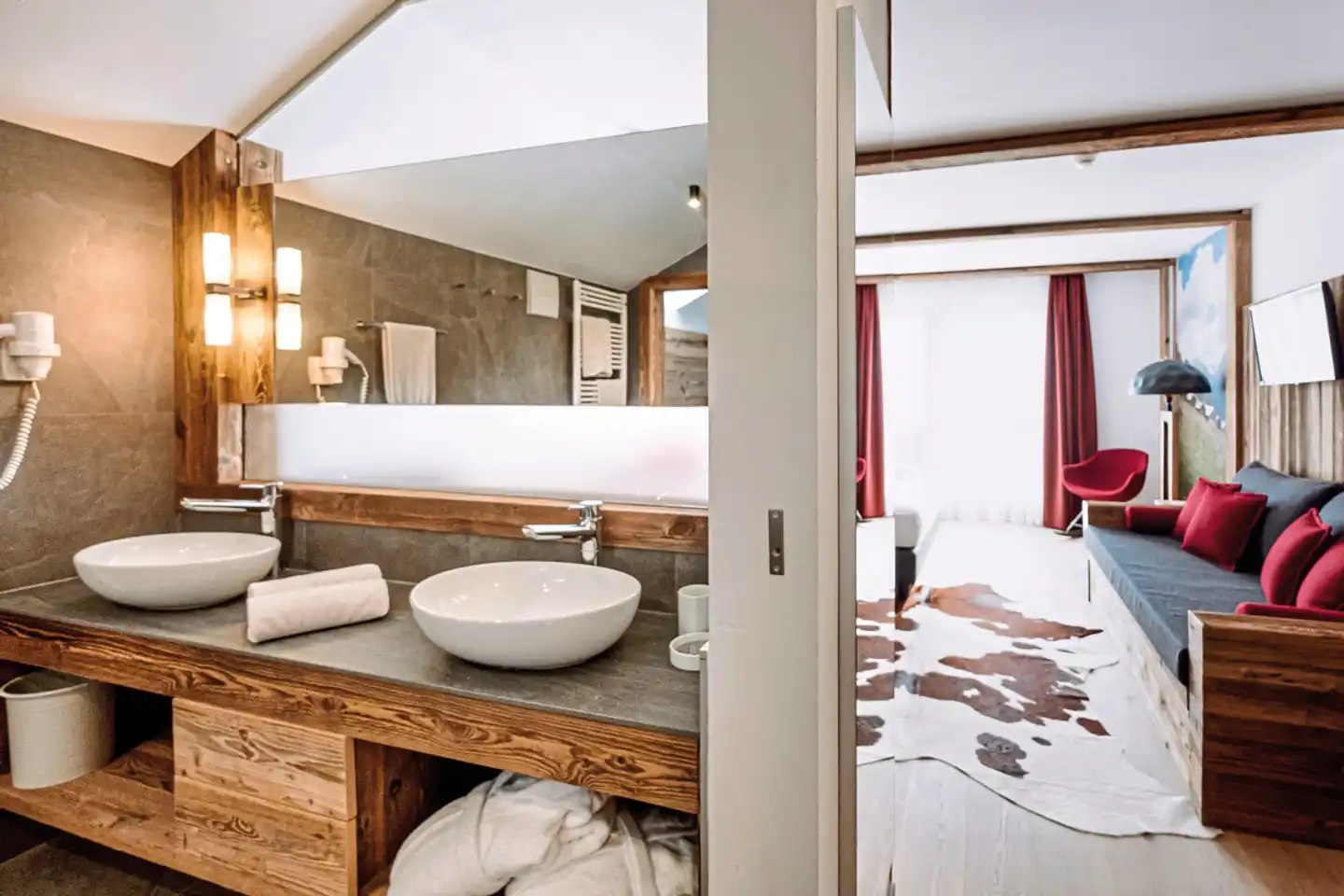 Naturhotel Miraval Badezimmer