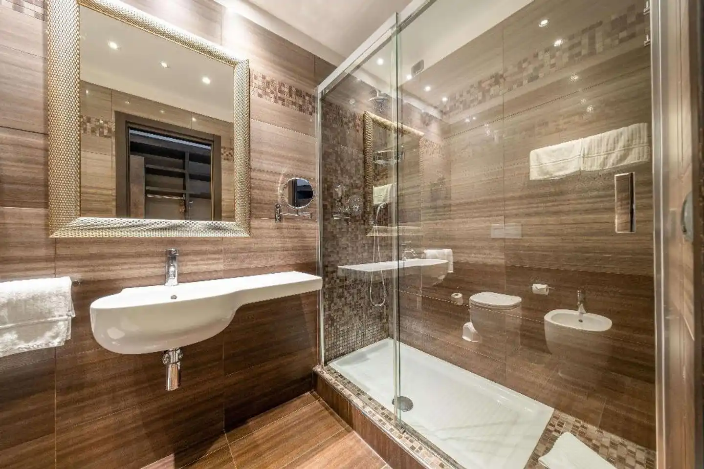 Rome Airport Hotel Fiumicino Badezimmer