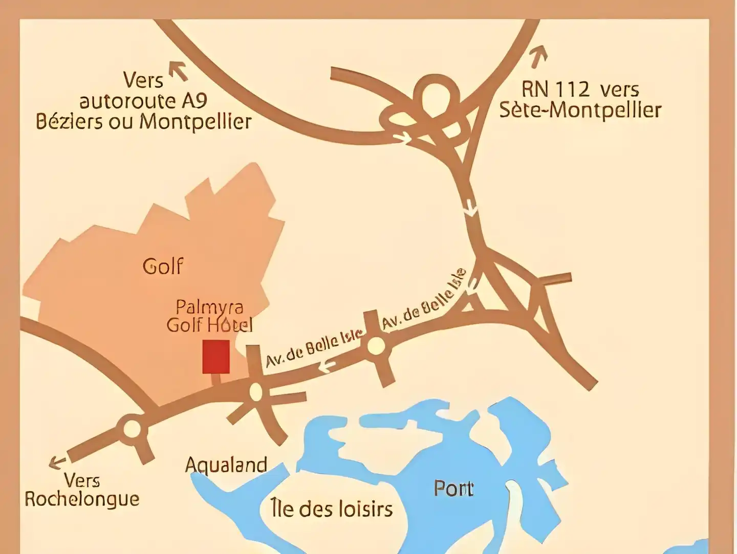 Palmyra Golf Hôtel Landkarte
