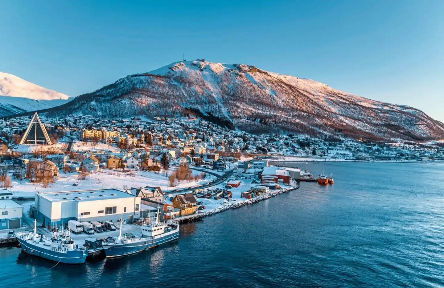 Das Beste aus Fjord- und Nordnorwegen im Winter Landschaft