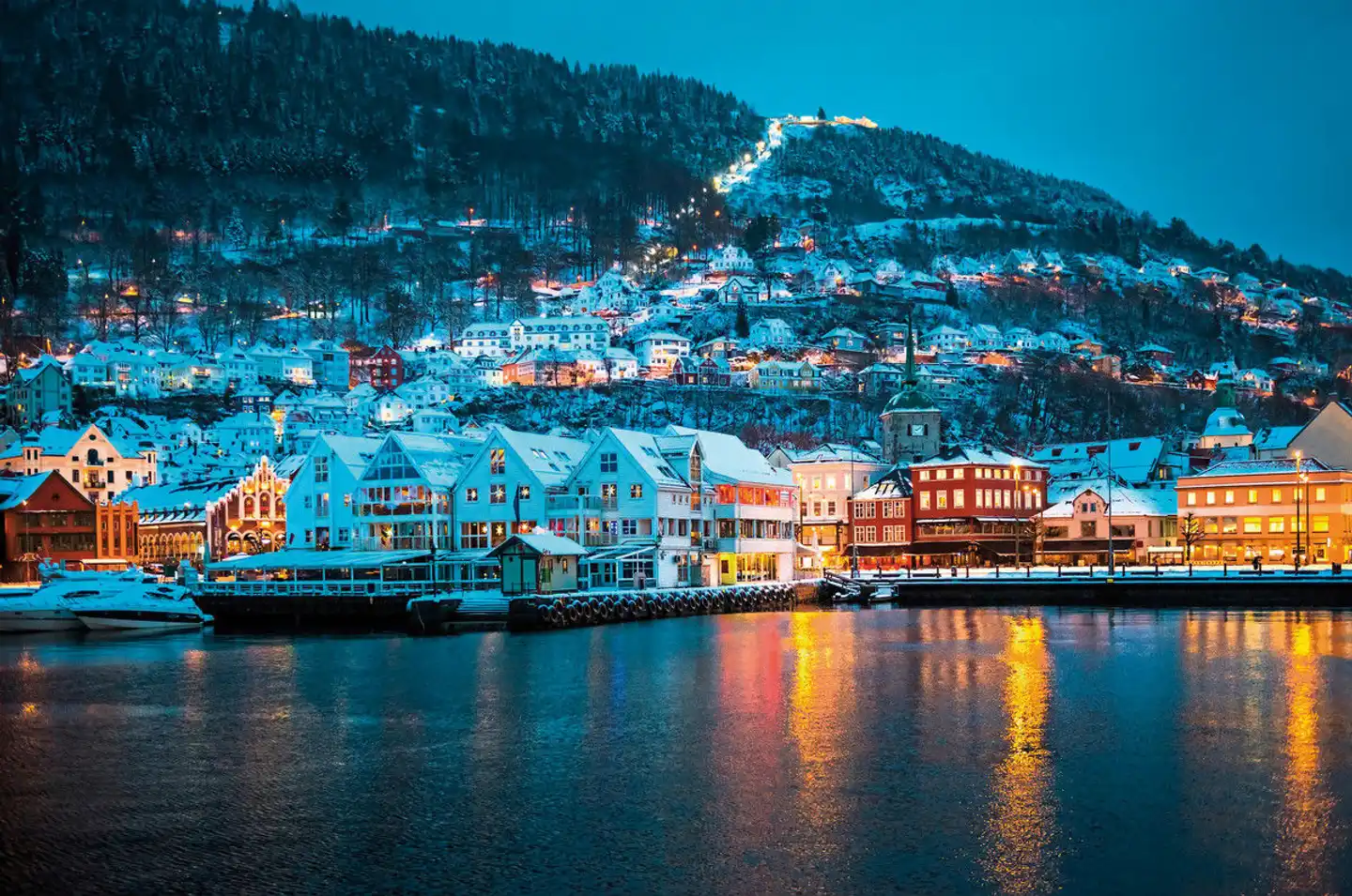 Das Beste aus Fjord- und Nordnorwegen im Winter Landschaft