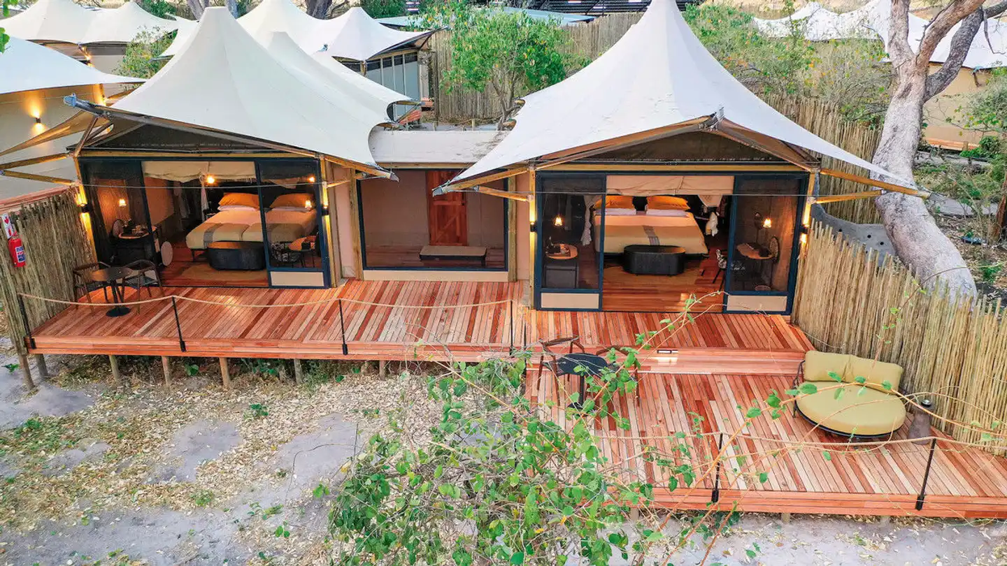 Khwai Leadwood Terrasse