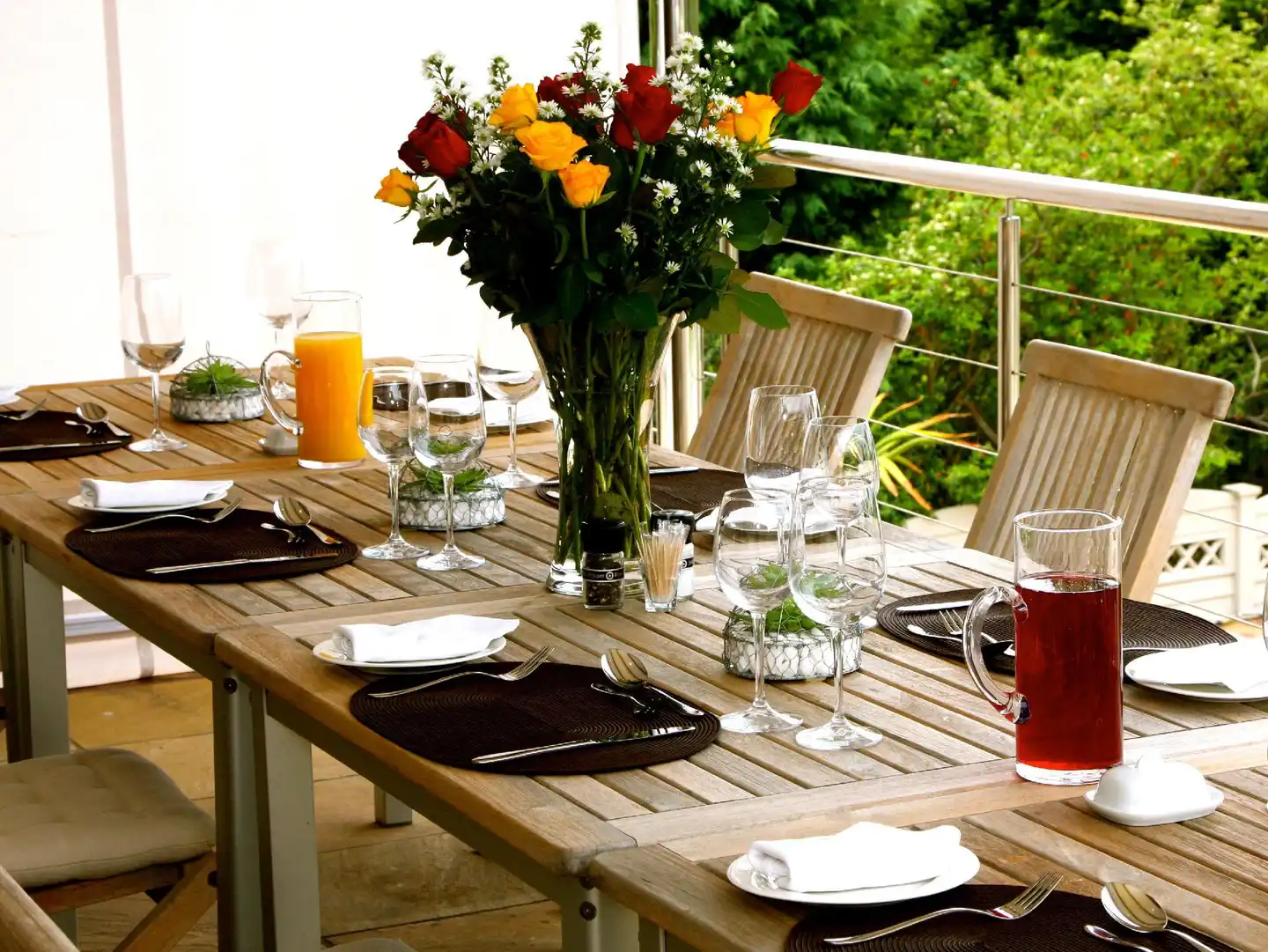 Four Palms Accommodation & Conferencing Terrasse