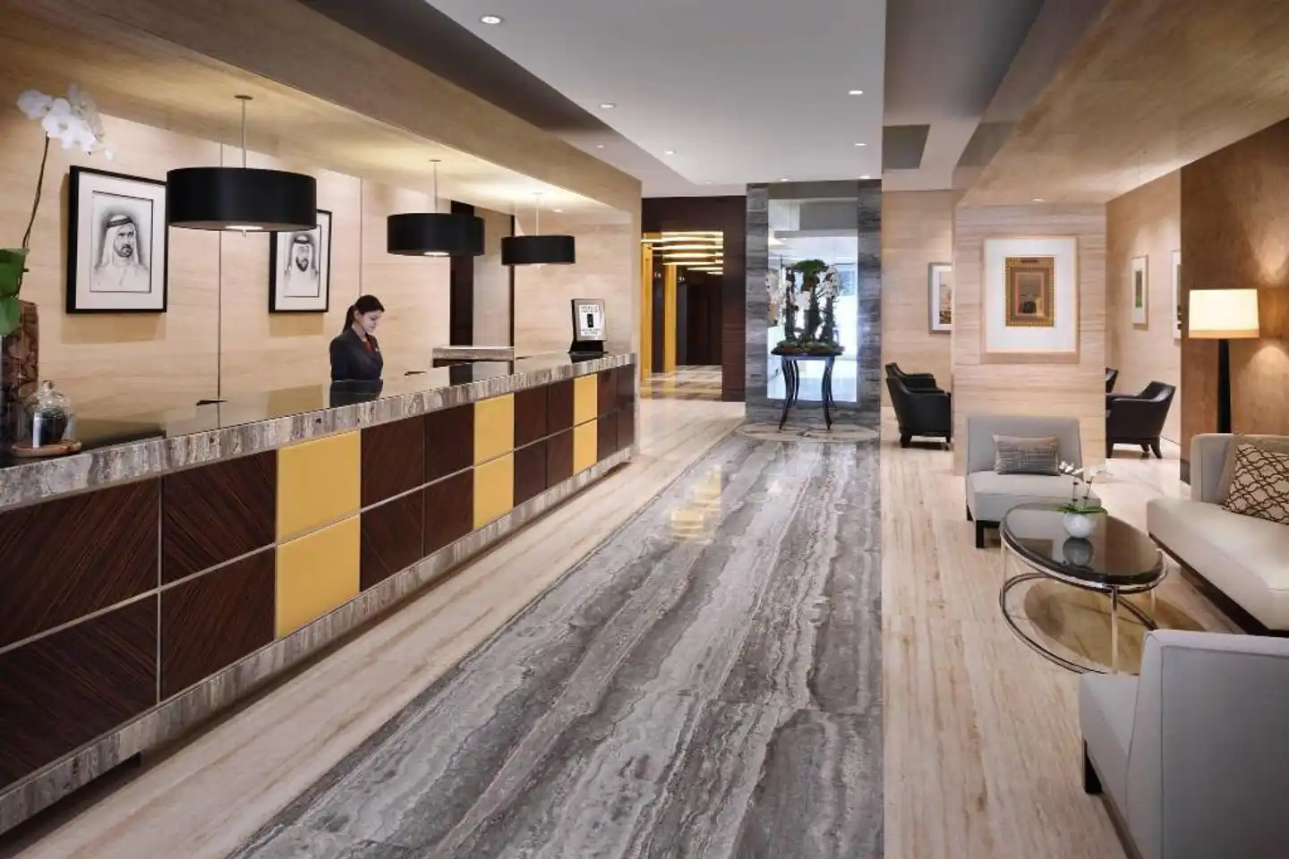 Dubai Marriott Harbour Hotel & Suites Lobby