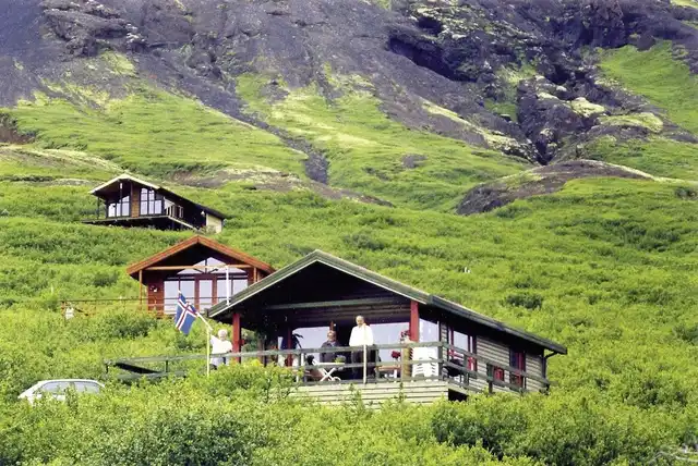 Ferienhäuser Südisland Aussenansicht