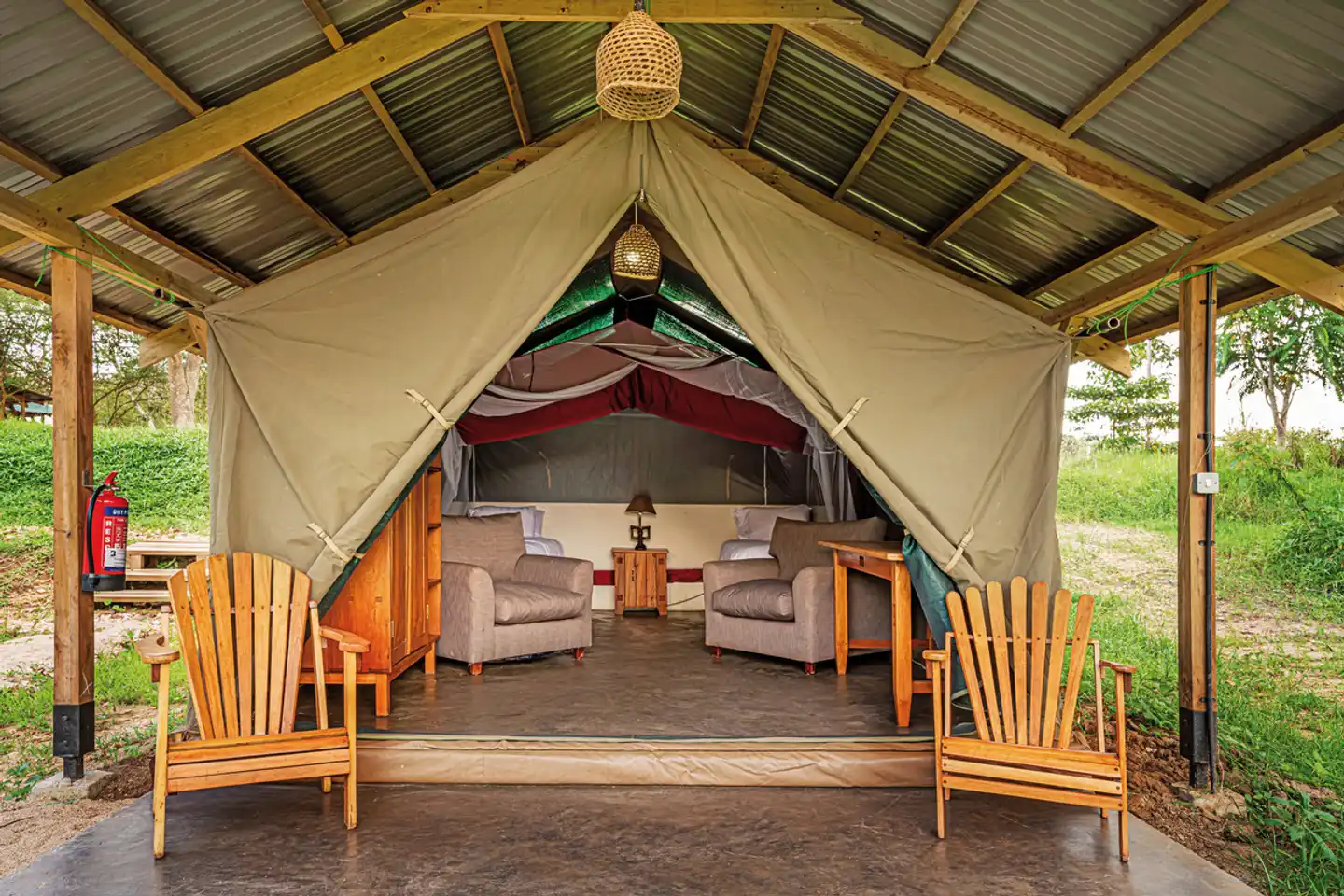 Kalagala Falls Overland Camp Terrasse