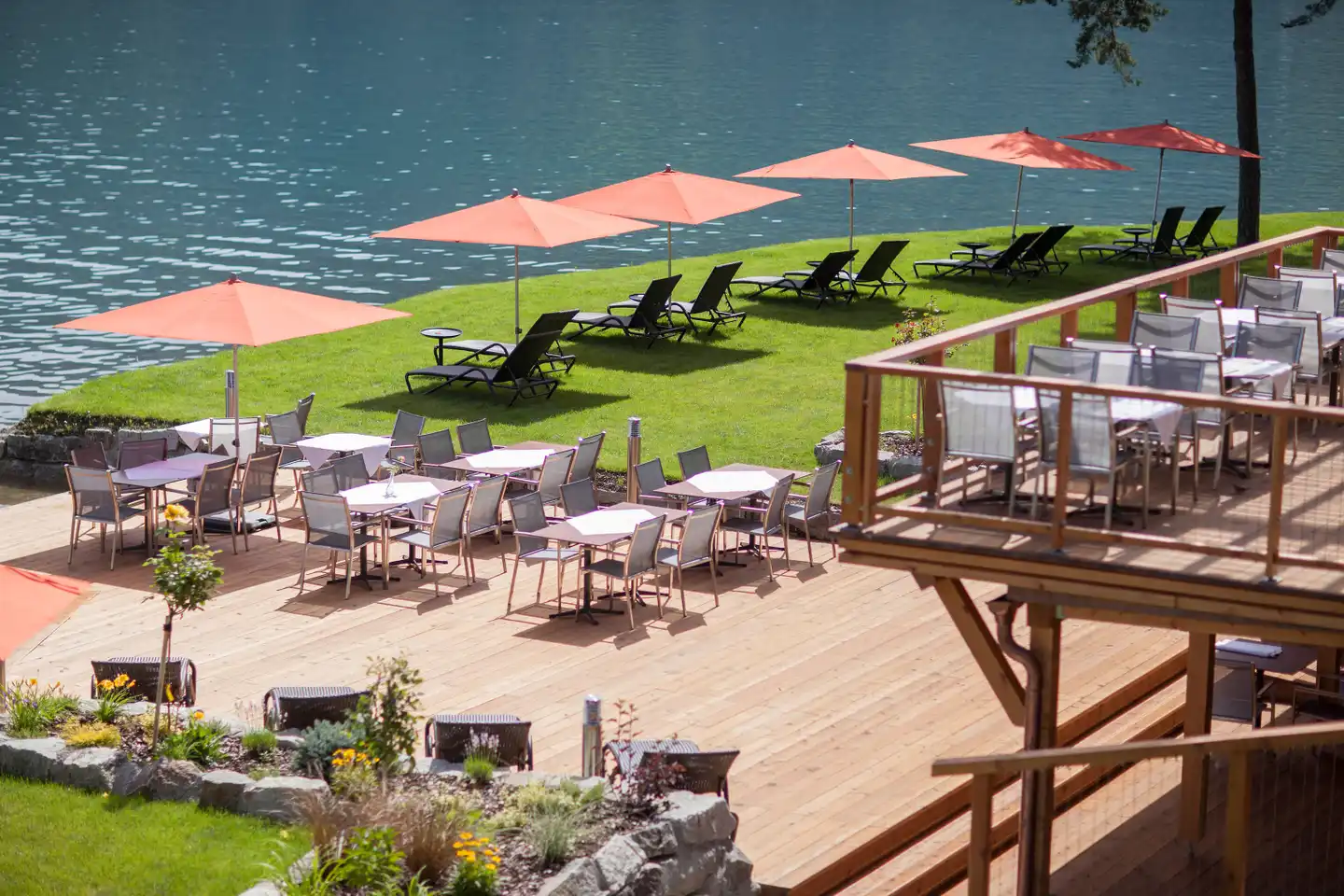 Seevilla Freiberg Terrasse