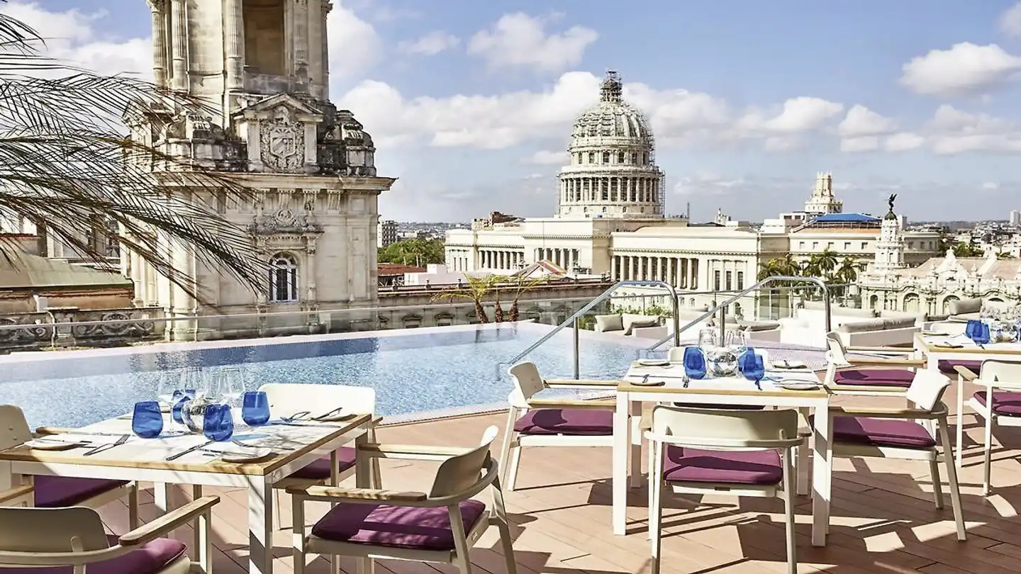 Gran Hotel Manzana Kempinski Terrasse