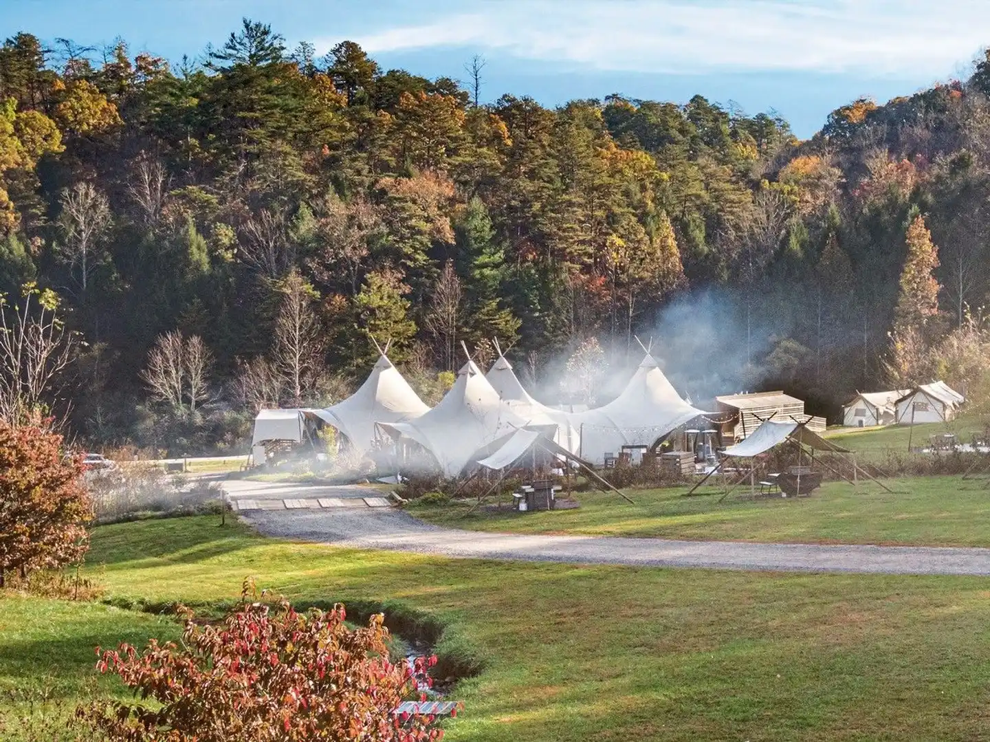 Under Canvas Great Smoky Mountains Landschaft