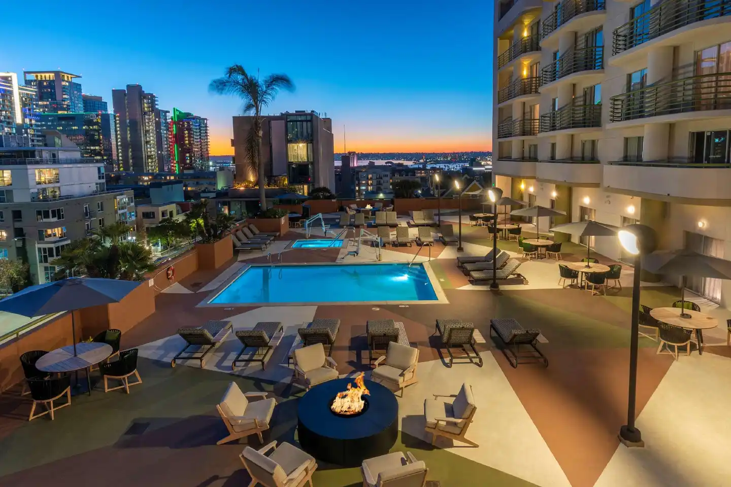 The Little Italy Hotel in Downtown San Diego Terrasse