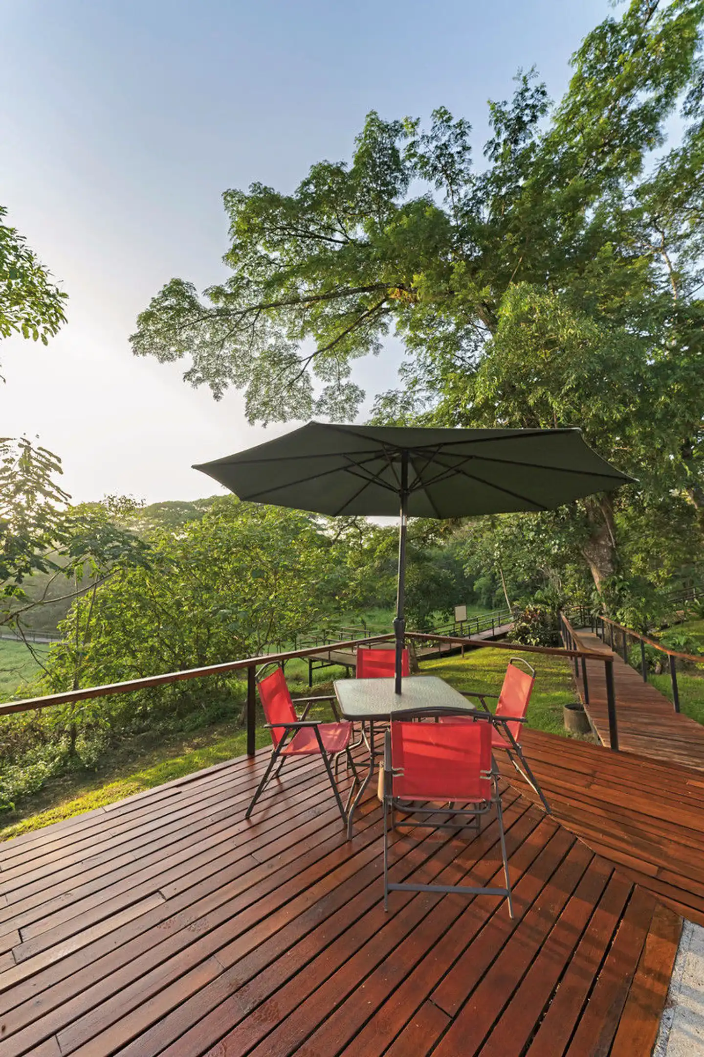 Hacienda Caño Negro Terrasse
