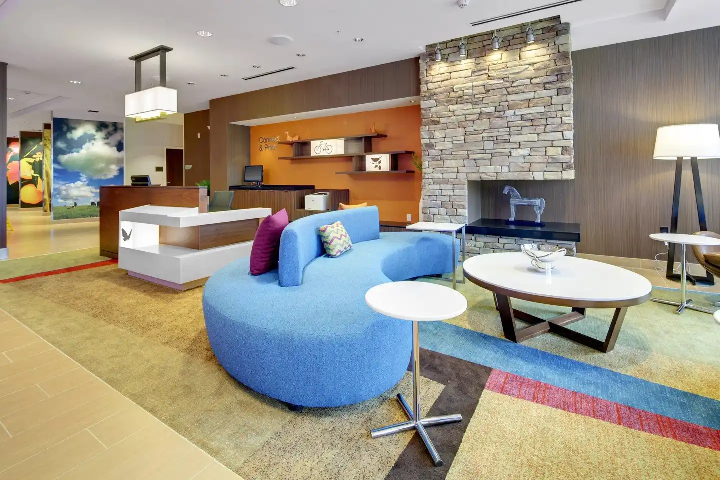 Fairfield Inn & Suites by Marriott Asheville Tunnel Road Lobby